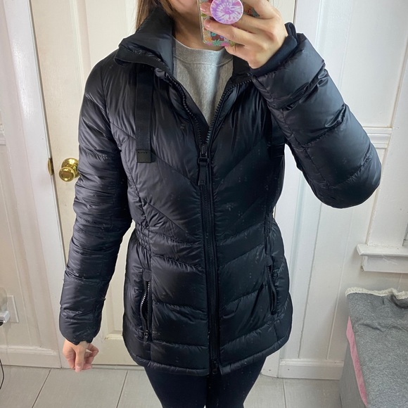 banner peak down jacket athleta